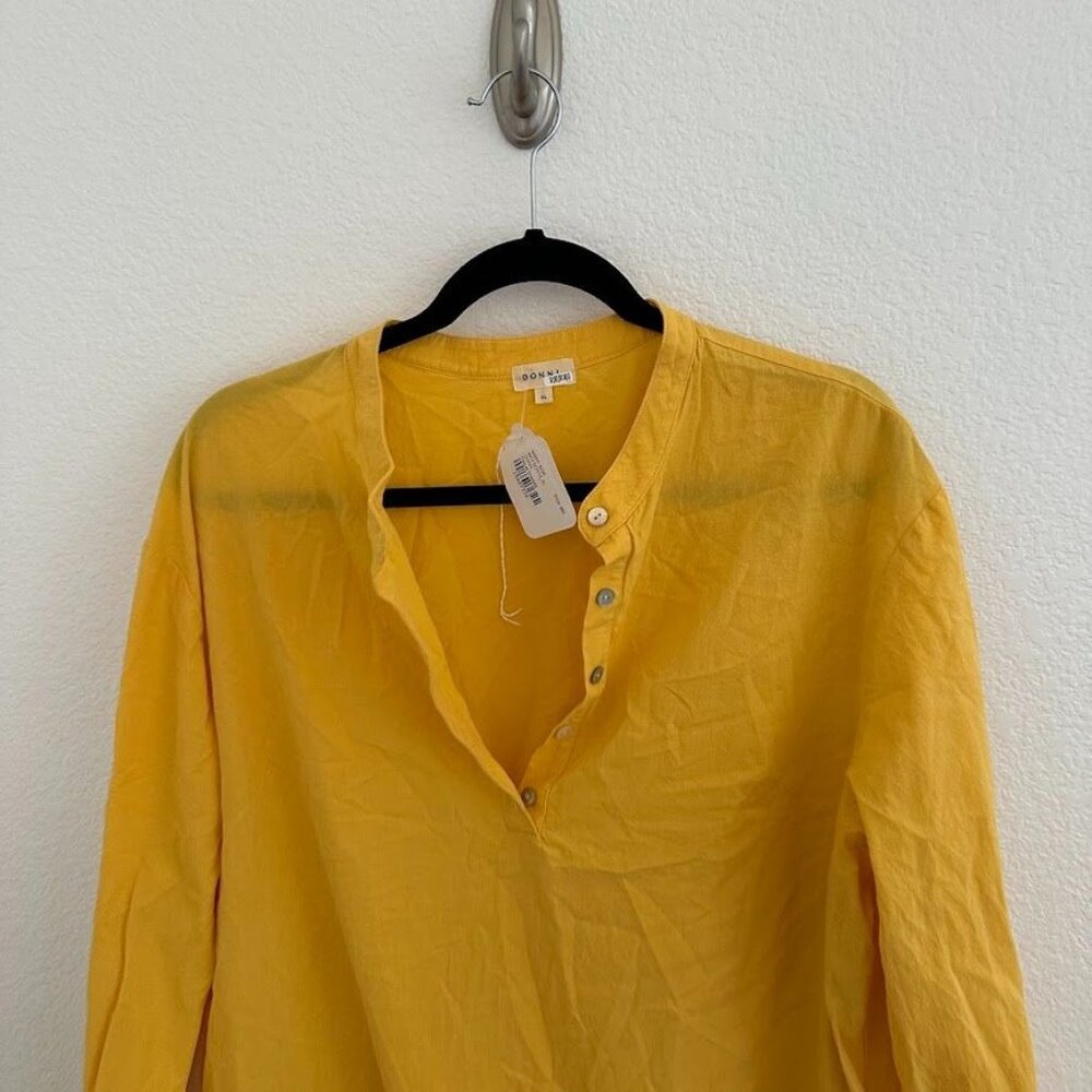 DONNI. Yellow Tunic Maxi Dress - Picture 6 of 9